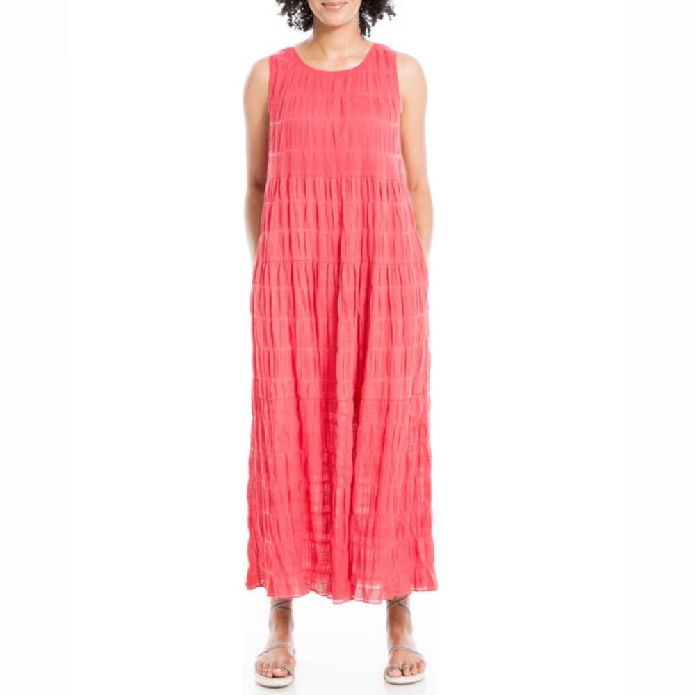 🔥🔥🔥MAX STUDIO Sleeveless Tiered Maxi Dress
